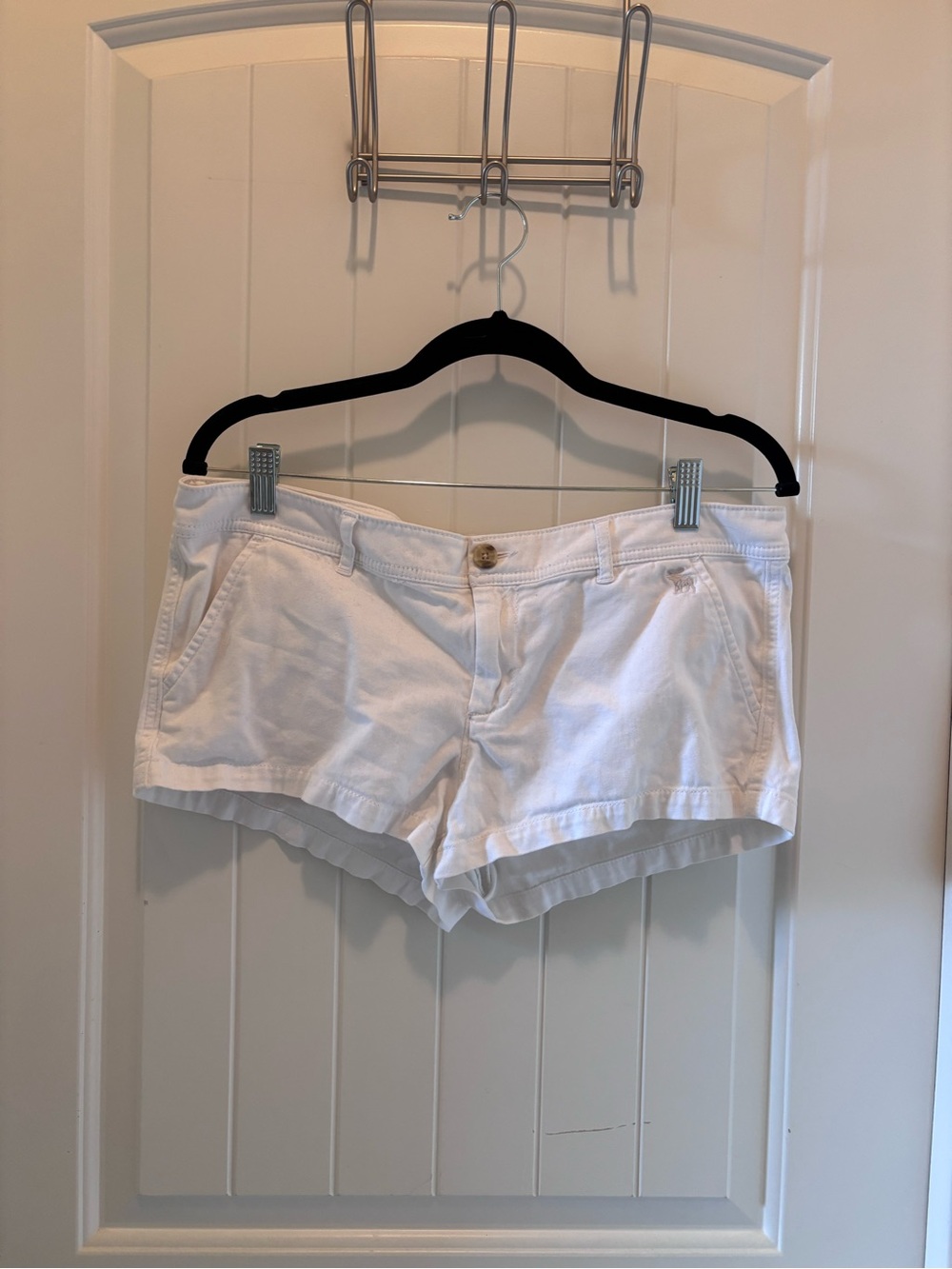 Abercrombie & Fitch White Denim Jean Shorts